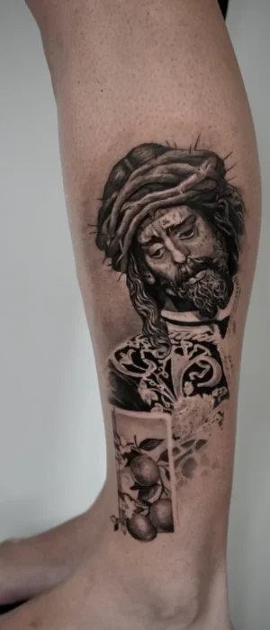 Cofrade realismo (15) Tatuaje Cristo Cofrade conceptual